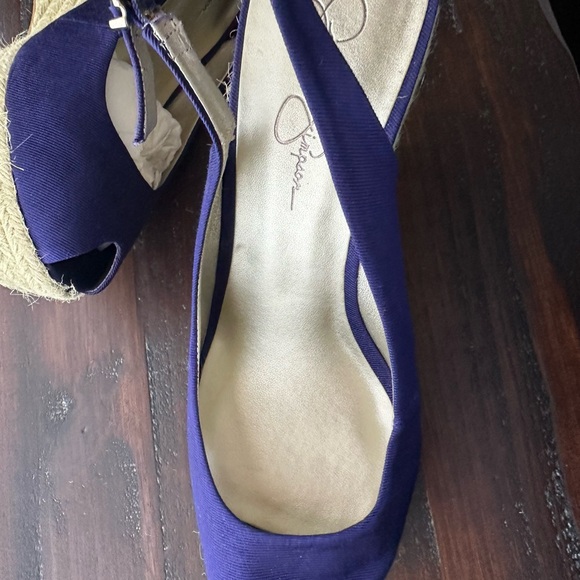 Weyla platform espadrille wedges. Size 10. Purple color. Jessica Simpson brand. - Picture 3 of 4